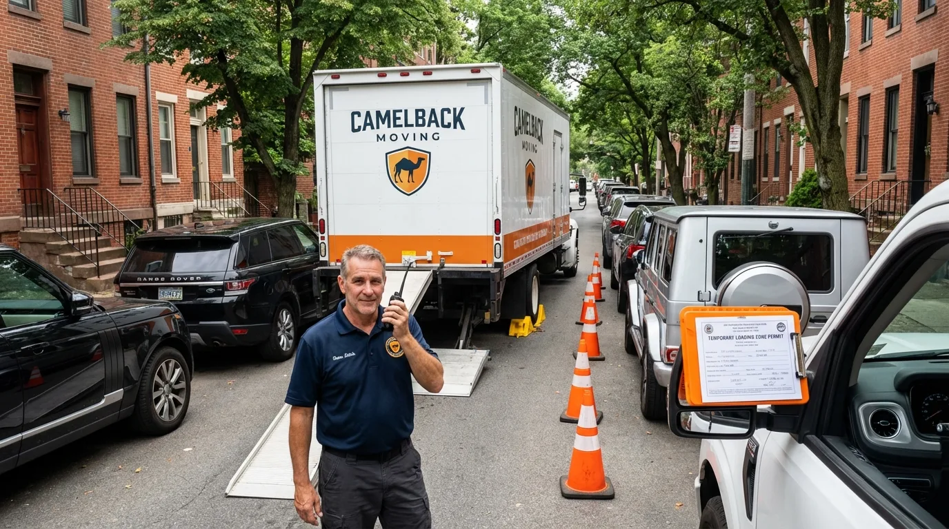 City street loading permit setup in Portland, CT